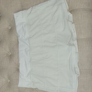 Lululemon skirt Pace Rival Mid-Rise Skirt Lemon Sorbet sz 12 NEW 13"